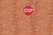 Stop. Brick wall