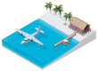 Vector isometric tropical resort
