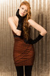 young red haired model