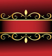 red background with a gold ornate ornaments red background with a gold ornate ornaments