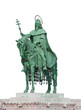 Foto: Statue of Saint Stephen I - the first king of Hungary isolated o Statue of Saint Stephen I - the first king of Hungary isolated o