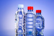 Water bottles as healthy drink concept Water bottles as healthy drink concept