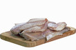 slices of raw fish slices of raw fish