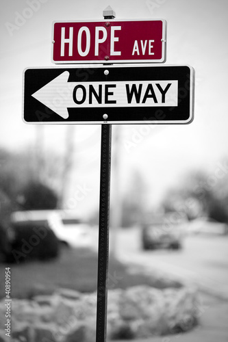 Photo: Hope Traffic Sign Hope Traffic Sign