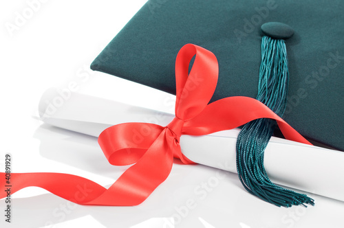 Photo: Graduation Cap & Scroll Graduation Cap & Scroll