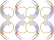 Abstract flower seamless pattern background