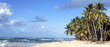 panoramic view of caribbean beach
