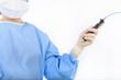 Photo: ablation cateter in the hand ablation cateter in the hand