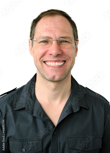 Photo: Portrait of a successful middle-aged man smiling Portrait of a successful middle-aged man smiling