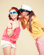 Pin-up girl. American style Pin-up girl. American style