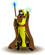 Wizard with staff