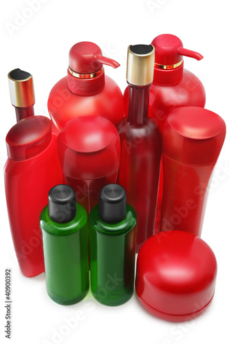 Photo: Shampoo bottles Shampoo bottles