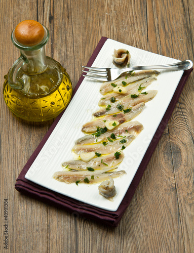 Photo: filetti di acciughe sott'olio filetti di acciughe sott'olio