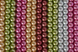 round colorful pearl beads background pattern