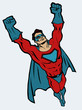 Super hero flying