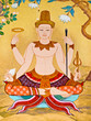 Vintage traditional Thai style art painting on temple Vintage traditional Thai style art painting on temple