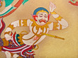 Vintage traditional Thai style art painting on temple Vintage traditional Thai style art painting on temple