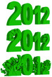 Illustration: Crumbling and destruction of the year 2012 Crumbling and destruction of the year 2012