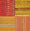Vintage traditional Thai style art painting on temple Vintage traditional Thai style art painting on temple