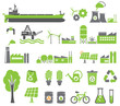 Green energy symbols