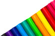 Colorful clay sticks isolated on white background. Colorful clay sticks isolated on white background.