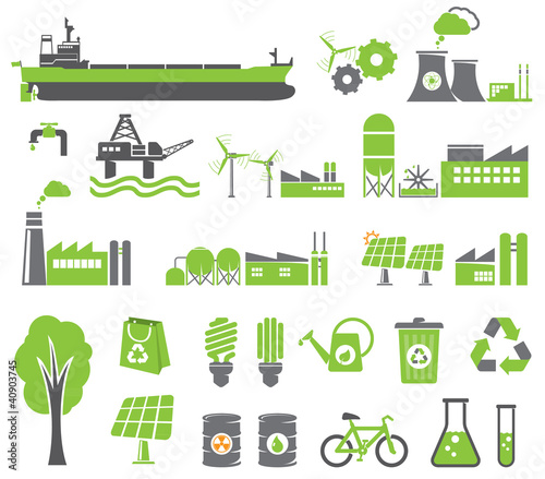 Vector: Green energy symbols Green energy symbols