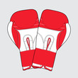 red boxing gloves