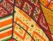 Vintage traditional Thai style art painting on temple for backgr Vintage traditional Thai style art painting on temple for backgr