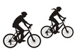 Vector: mtb silhouette mtb silhouette
