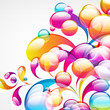 Abstract colorful arc-drop background. Abstract colorful arc-drop background.