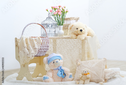 Photo: Playroom interior for children with teddy bears Playroom interior for children with teddy bears