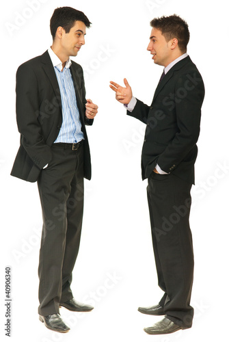 Photo: Full length of business men conversation Full length of business men conversation