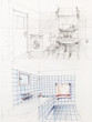 Foto: interior sketched perspective of apartment bathroom interior sketched perspective of apartment bathroom