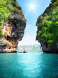 rocks and sea in Krabi Thailand