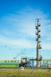 Oil refinery with clear sky