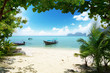 long boat on Phi Phi island in Thailand