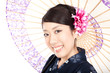 Beautiful kimono woman