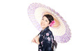 Beautiful kimono woman