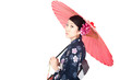 Beautiful kimono woman