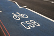 Cycle track in London. England