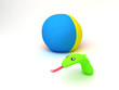 Peluche serpe, serpente, biscia che striscia