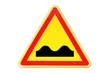 Panneau de signalisation temporaire ' dos d'âne '