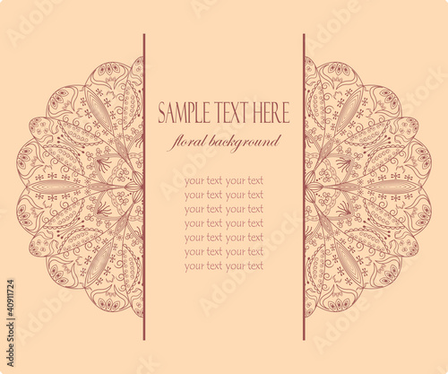 Vektor: modern frame with lace decoration modern frame with lace decoration