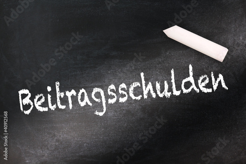 Photo: Beitragsschulden Beitragsschulden
