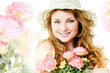 Girl with flowers