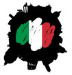 Rome planet: vector Rome silhouette skyline Rome planet: vector Rome silhouette skyline