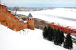 March view to port Nizhny Novgorod from Kremlin March view to port Nizhny Novgorod from Kremlin
