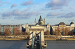 Chain Bridge and St. Stephen's Basilica in Budapest, Hungary Chain Bridge and St. Stephen's Basilica in Budapest, Hungary