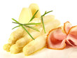 Spargel mit Kartoffel und Schinken