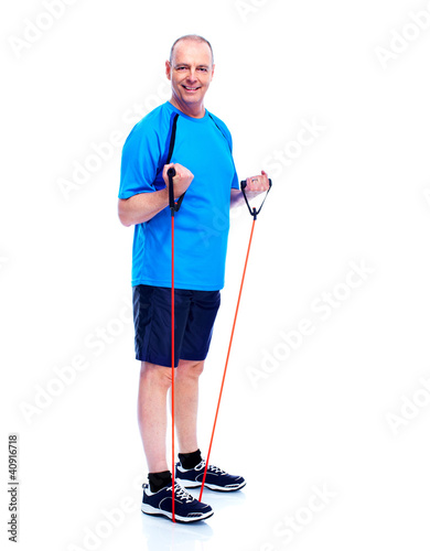 Photo: Fitness man. Fitness man.